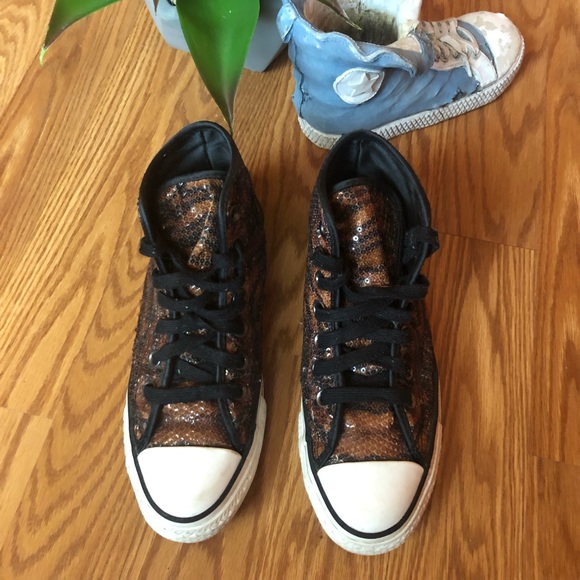 Tiger print sequence Converse Chuck Taylors - Picture 4 of 7